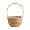 Natural Scallop Water Hyacinth Basket for Easter