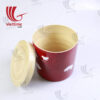 Spun Bamboo Round Box with Lid