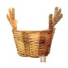 Viettimecraft Reindeer Shape Water Hyacinth Basket - Best Idea for Christmas gift