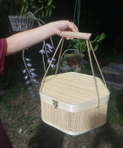 Hôp mành lục giác bằng tre - TRE0067